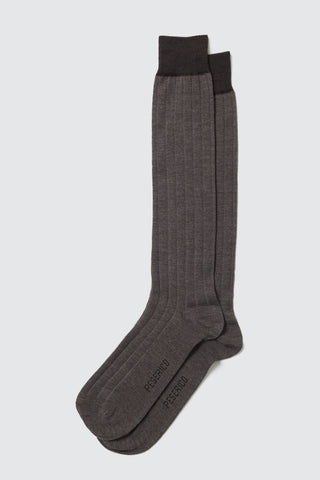 Long socks in extra-fine merino wool