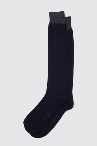 Long socks in extra-fine merino wool