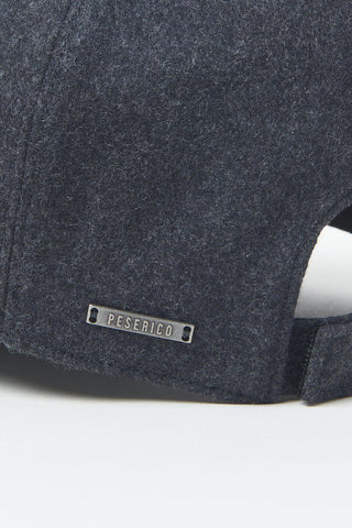 Wool and cashmere felt baseball cap