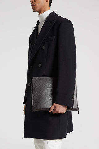 Men's leather clutch bag
