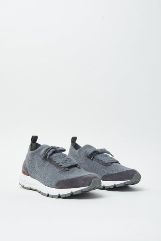 Knit sneakers with Vibram sole
