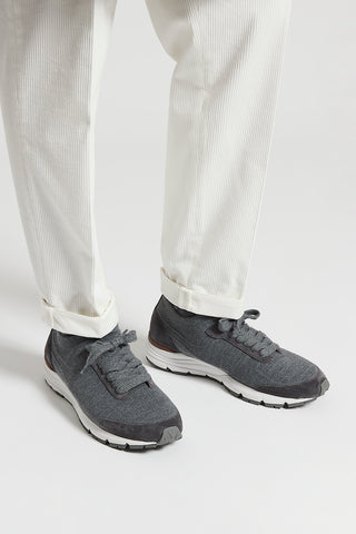 Knit sneakers with Vibram sole
