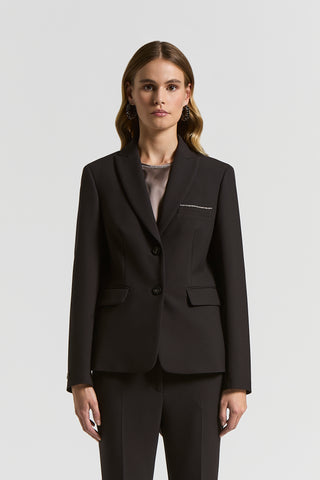 Double technical fabric blazer