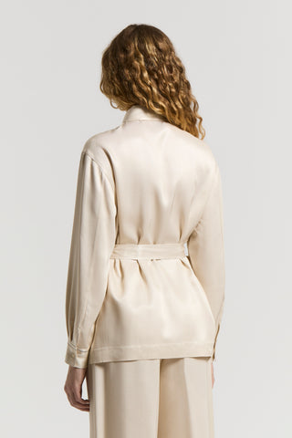 Fluid viscose twill shirt