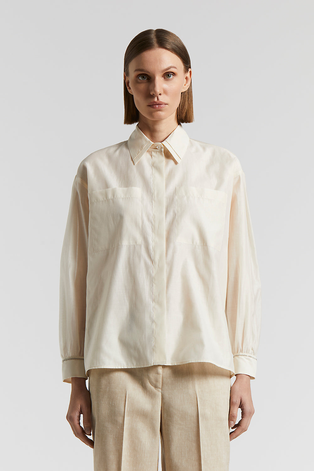 Tシャツ・カットソー PESERICO Striped cotton jersey polo shirt (S06169J0 961) S06226_08372_042.jpg?v=1737022974