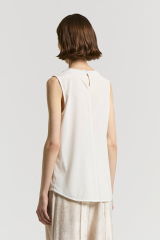 Silk crepe de chine top