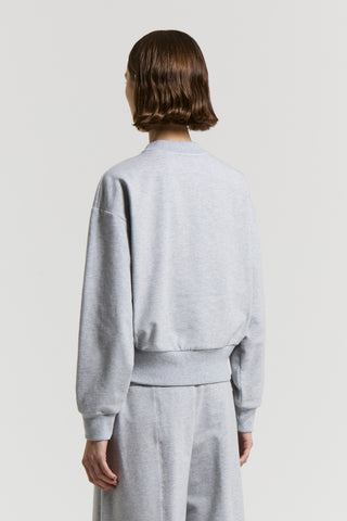 Polished cotton sweatshirt