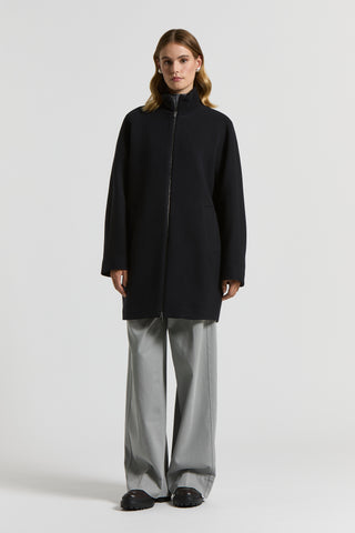 Cashmere and viscose coat