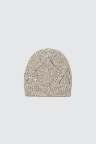 Alpaca and wool hat with sequins