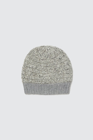 Alpaca and wool hat with sequins