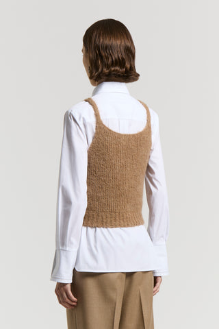 Alpaca and merino wool yarn top