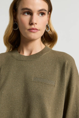 Wool, silk, cashmere and viscose sweater
