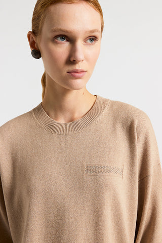 Wool, silk, cashmere and viscose sweater