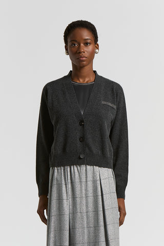 Cashmere, silk and wool yarn sweater