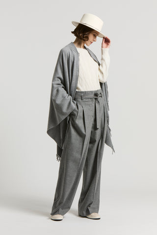 Alpaca cable-knit sweater with sequins