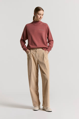 Turtleneck wool, silk and cashmere sweater