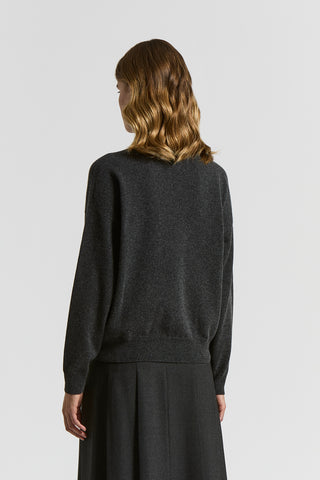 Turtleneck wool, silk and cashmere sweater