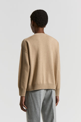 Pure cashmere crew-neck sweater