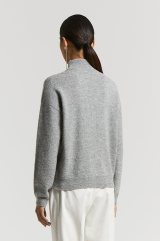 Lurex, cashmere, silk and wool sweater