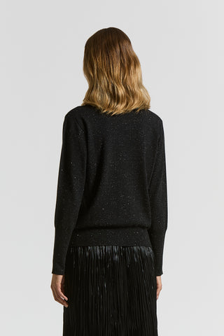 Wool and viscose turtleneck sweater