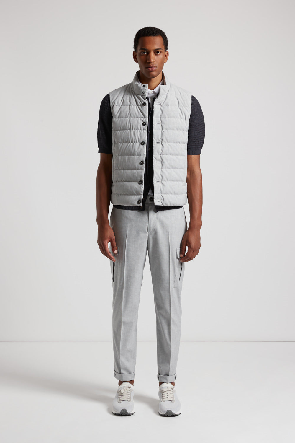 Technical viscose chino trousers | Peserico US