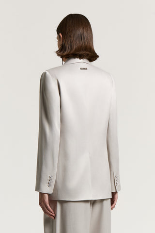 Single-breasted viscose blazer
