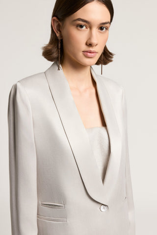 Single-breasted viscose blazer