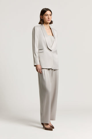 Single-breasted viscose blazer