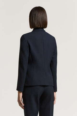 Compact two-way stretch technical fabric blazer