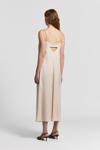 Viscose dress with straps