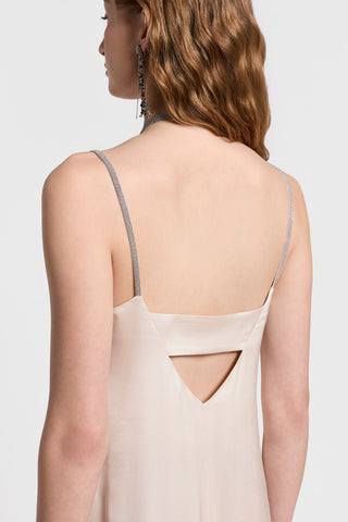 Viscose dress with straps | Beige birch | Peserico Viscose dress with straps | Beige birch | Peserico