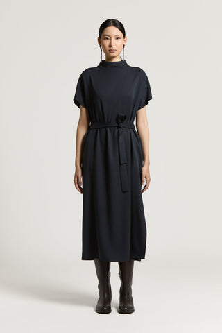 Peach-finish pure tencel twill dress