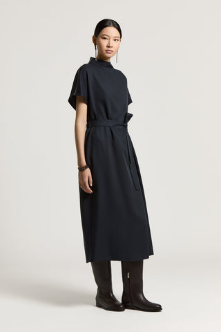 Peach-finish pure tencel twill dress