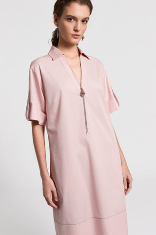 Sail-hand cotton midi dress