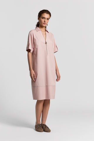 Sail-hand cotton midi dress