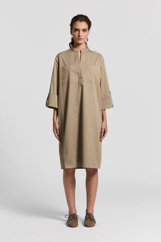 Sail-hand cotton midi dress | Peserico US Sail-hand cotton midi dress | Peserico US
