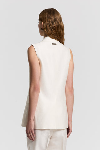 Viscose cotton jacquard blazer