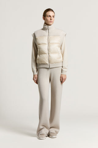 Wool, cashmere and lamé vest