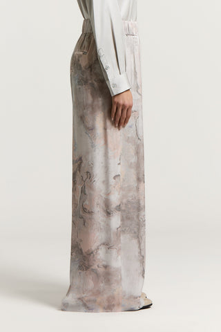Fluid viscose palazzo trousers