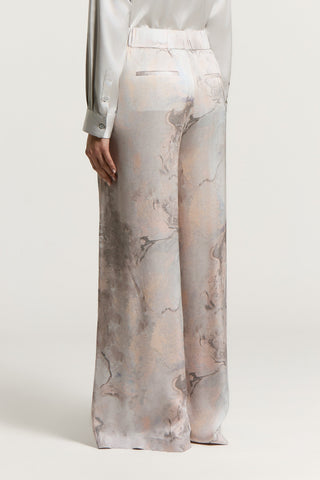 Fluid viscose palazzo trousers