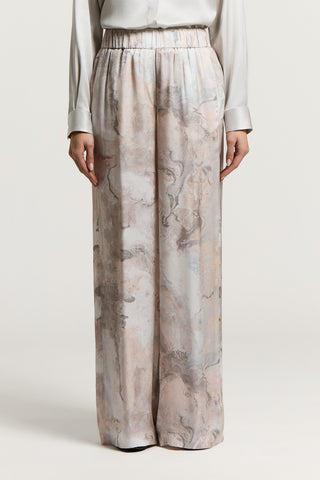 Fluid viscose palazzo trousers