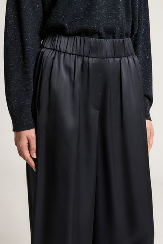 Viscose satin palazzo trousers