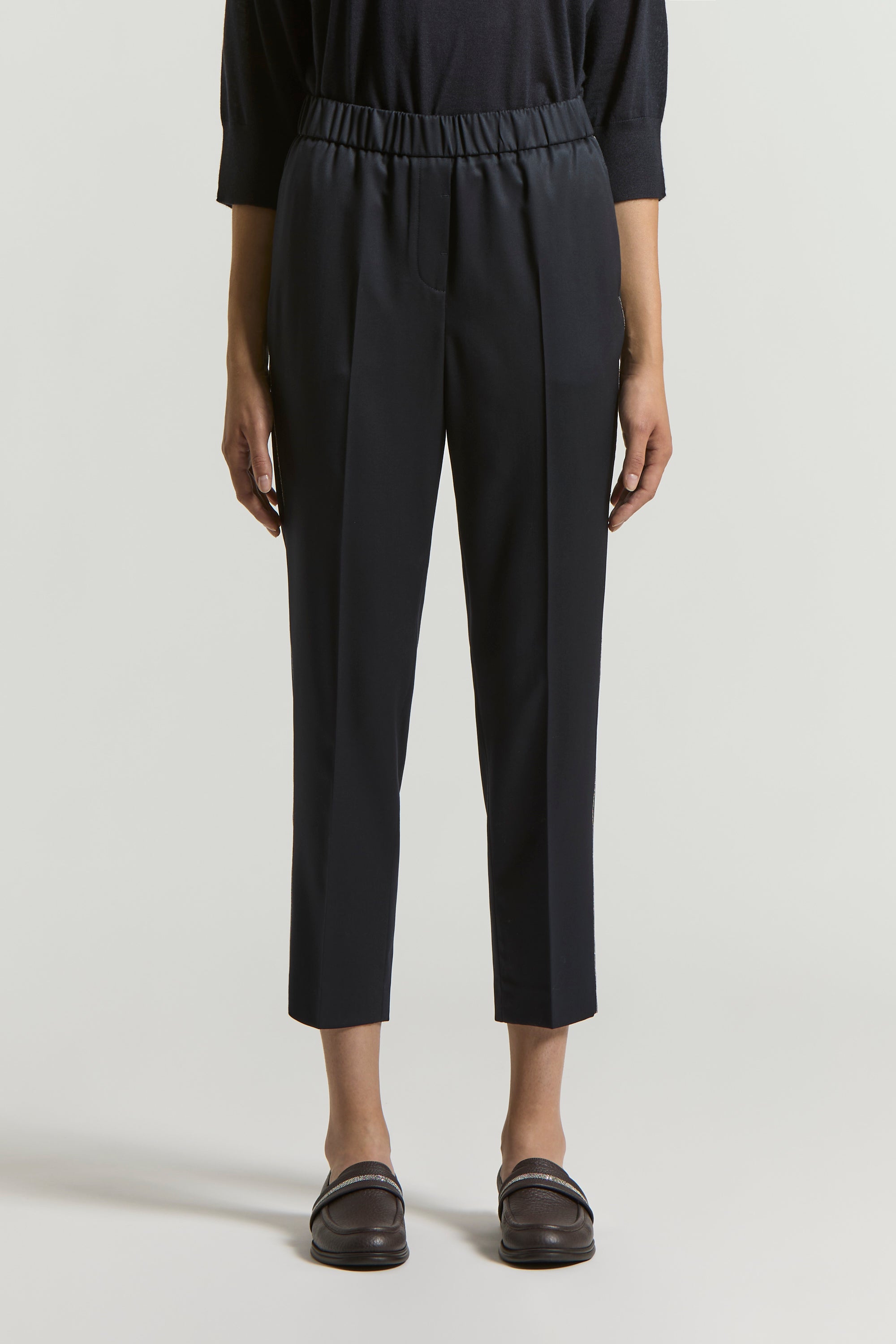 Loro Piana lightweight gabardine jogger trousers | Peserico US