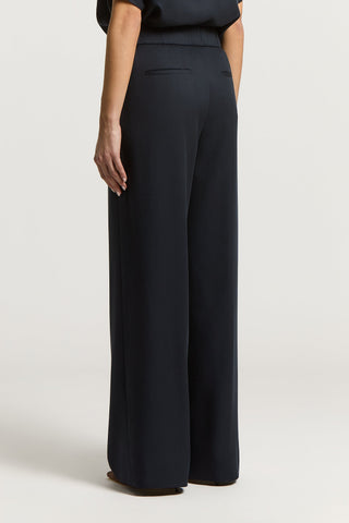 Peach-finish pure tencel trousers