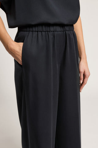 Peach-finish pure tencel trousers