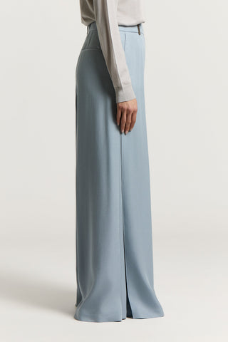 Pure tencel twill palazzo trousers