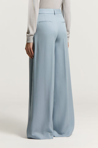 Pure tencel twill palazzo trousers