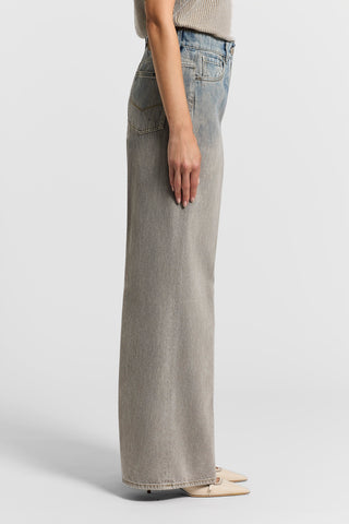 Tie-dye palazzo jeans