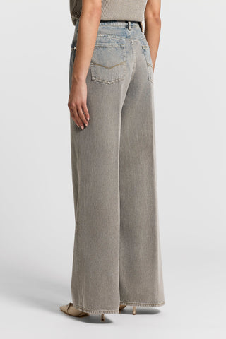 Tie-dye palazzo jeans