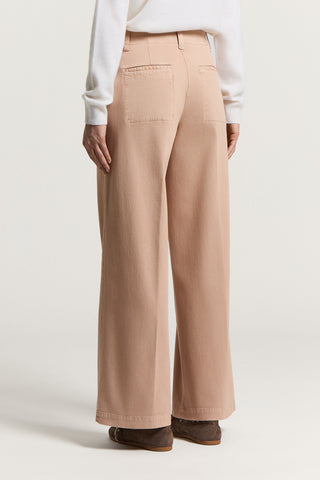 Cotton gabardine trousers